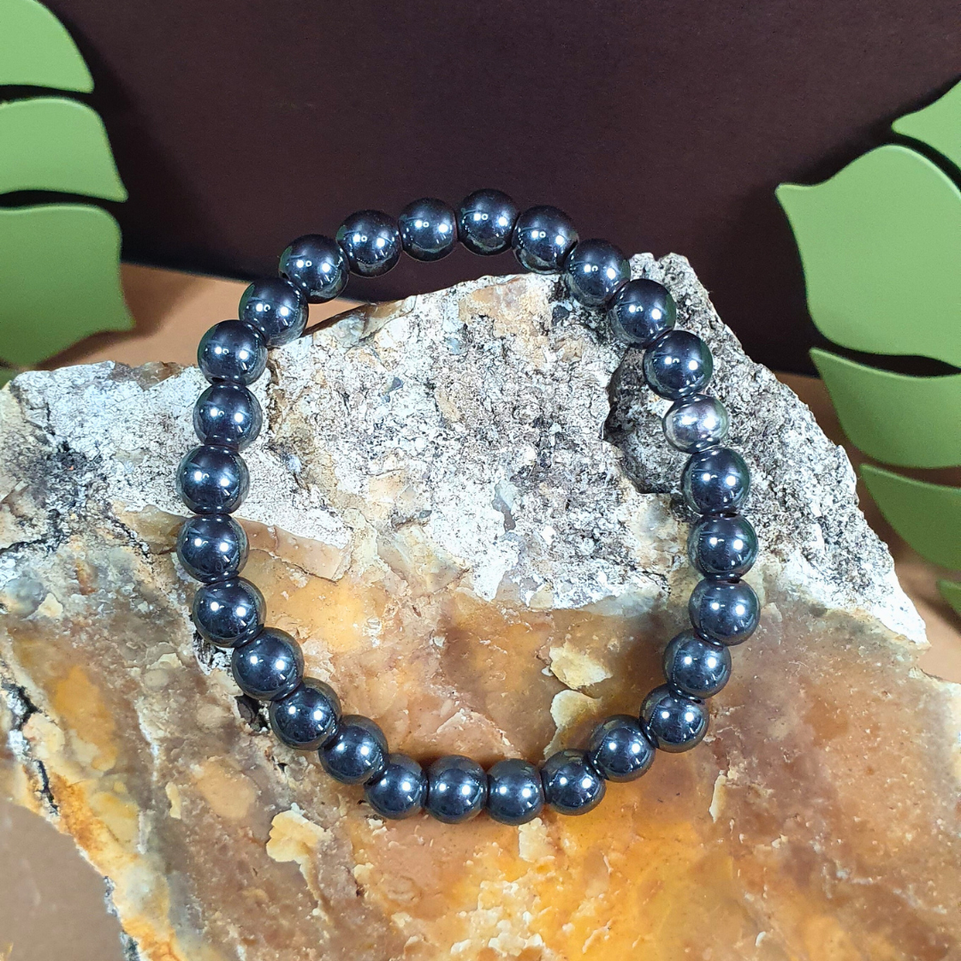 Bracelet  en Perles d'Hématite Naturelle